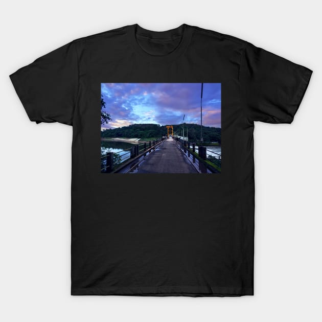 Evening Sky And Bridge T-Shirt by WeStarDust